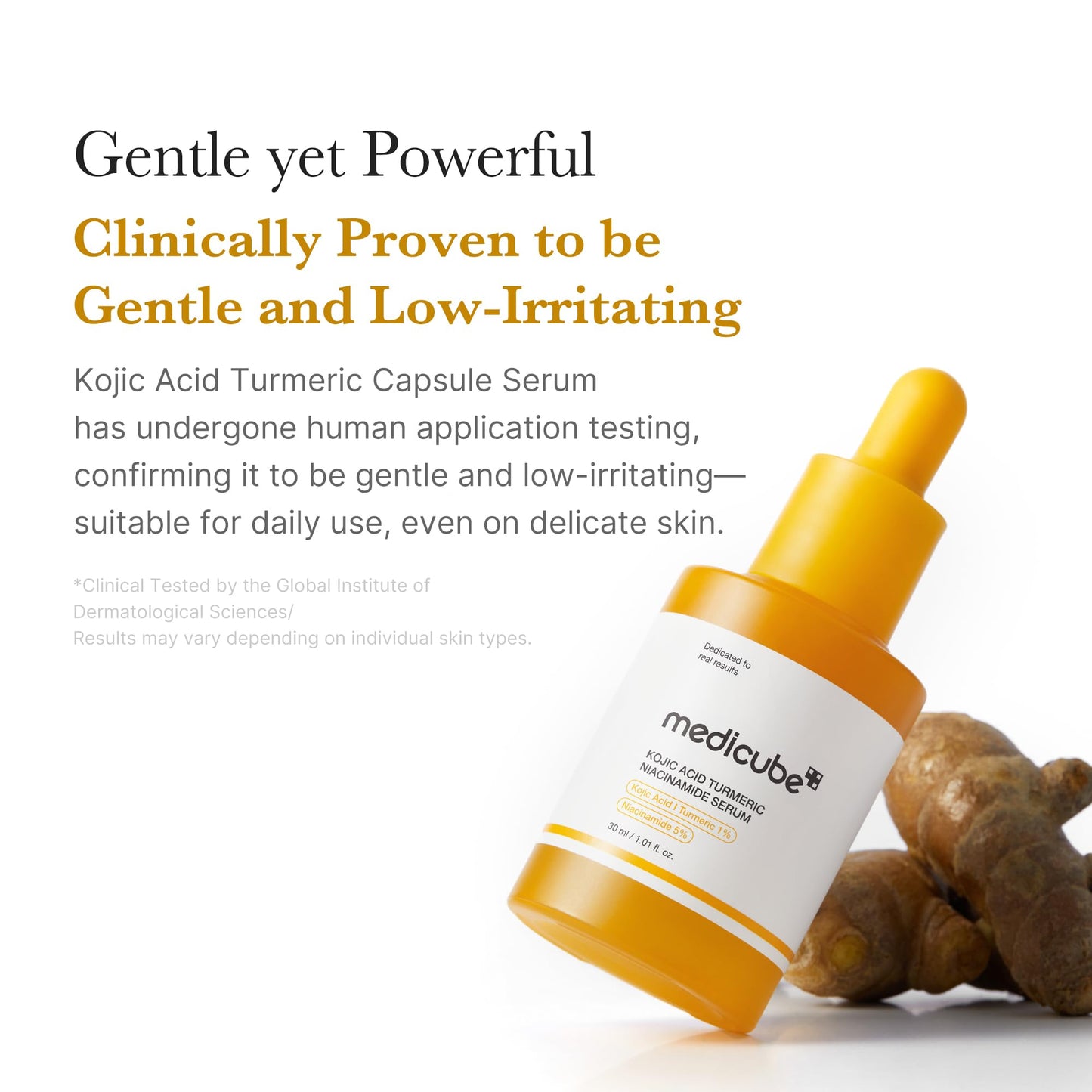 medicube Kojic Acid Turmeric Clarifying & Balancing Capsule Serum for Troubled Skin | Soothing & Brightening Facial Serum | Niacinamide & Glow.
